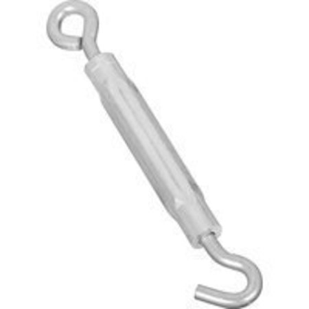 NATIONAL HARDWARE 2173BC Series N221-978 Turnbuckle, 220 lb Weight Capacity, Hook Fitting A, Eye Fitting B, Aluminum N221-978